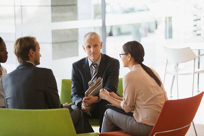 professionals having a meeting